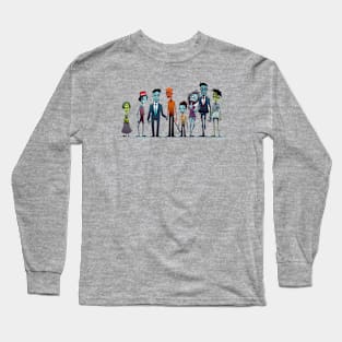 Spooky Halloween Zombie Family Long Sleeve T-Shirt